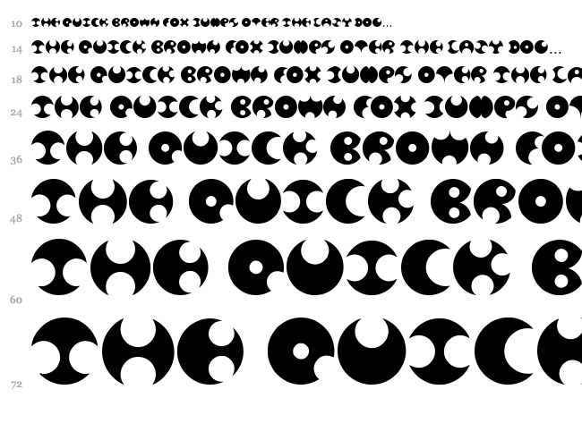Happy Roxy font waterfall